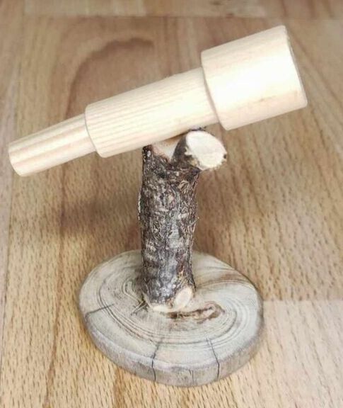 Miniatur Fernrohr aus Holz Weihnachtswichtel Miniatur Fernrohr aus Holz Weihnachtswichtel
