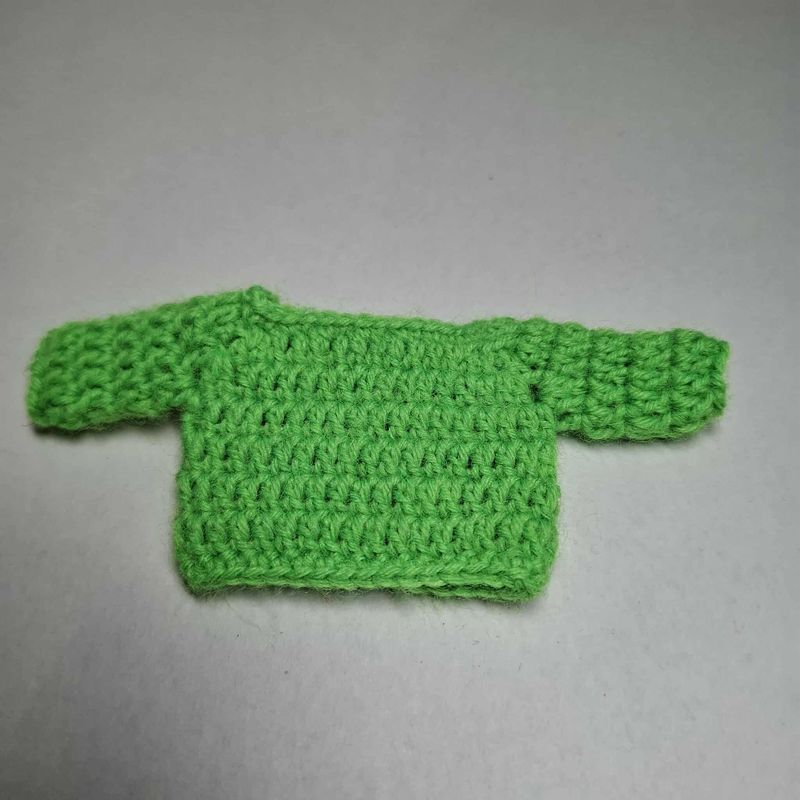 Gehäkelter Pullover Neongrün füer Baby Baeren Gehäkelter Pullover Neongrün füer Baby Baeren