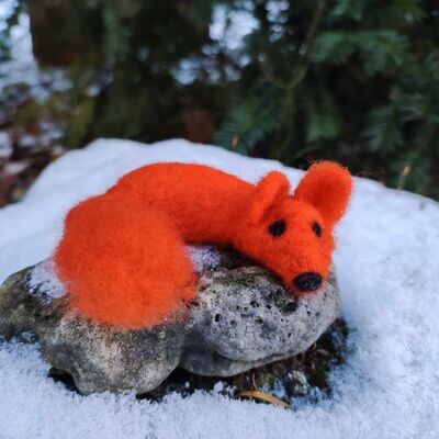 Gefilzter Mini Fuchs Gefilzter Mini Fuchs