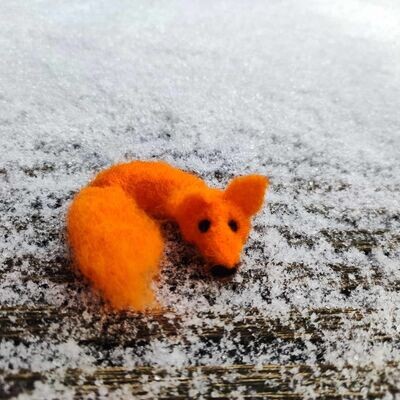 Gefilzter Mini Fuchs Gefilzter Mini Fuchs
