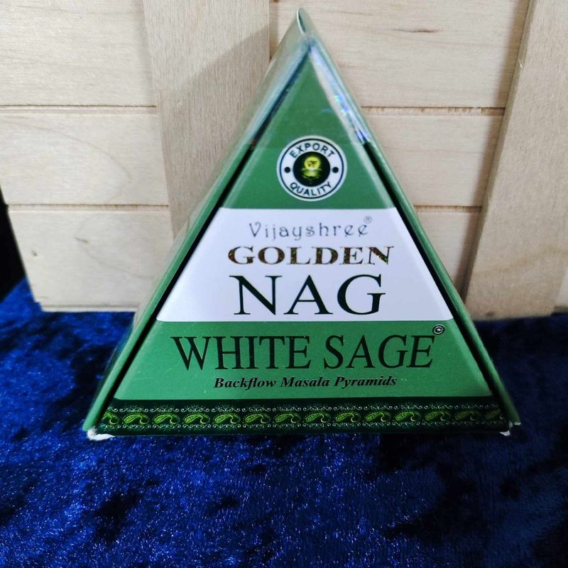 Golden Nag White Sage Jumbo Backflow Kegel Golden Nag White Sage Jumbo Backflow Kegel