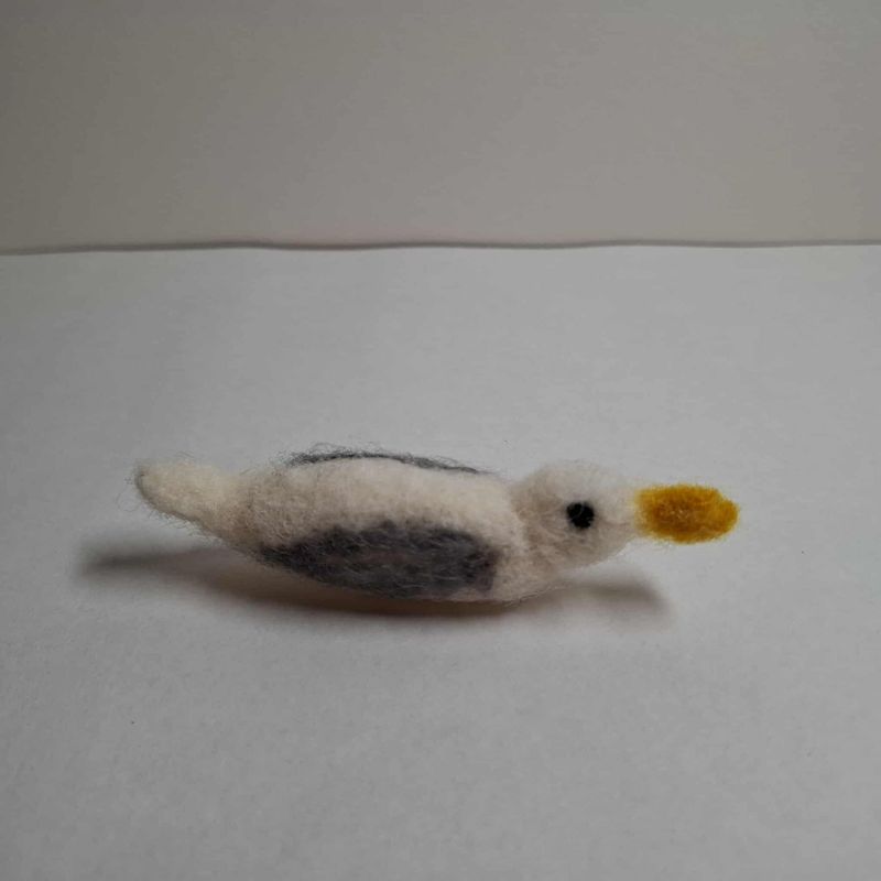 Gefilzte Miniatur Moewe Gefilzte Miniatur Moewe