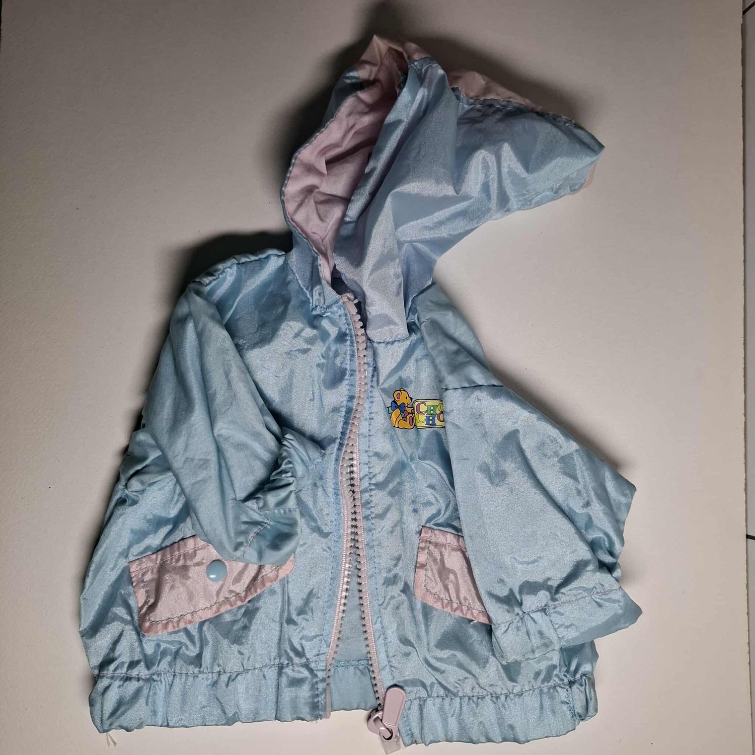Hellblaue Jacke fuer 40 cm Baeren Hellblaue Jacke fuer 40 cm Baeren