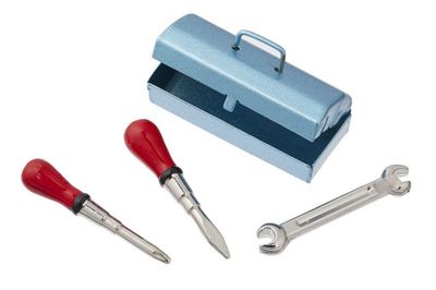Miniatur Werkzeugkasten blau Miniatur Werkzeugkasten blau