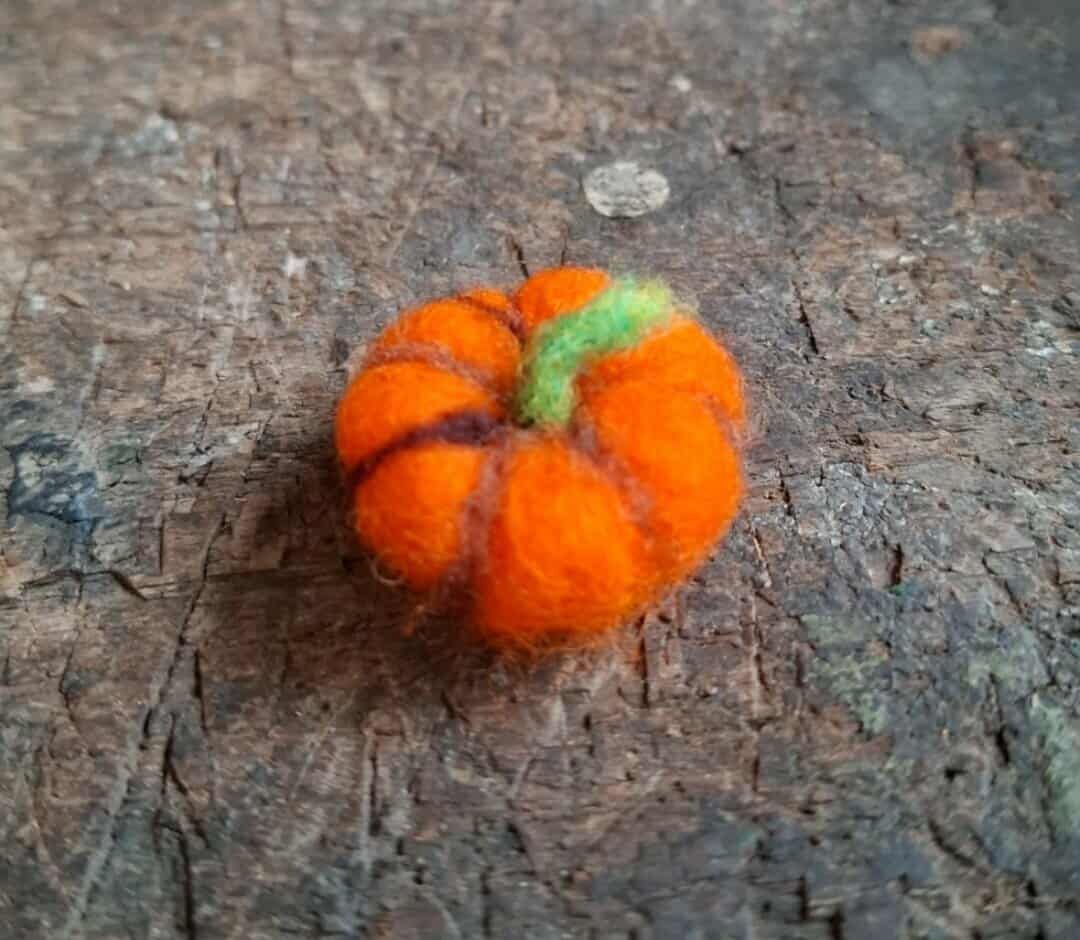 Miniatur Kuerbis gefilzt Miniatur Kuerbis gefilzt