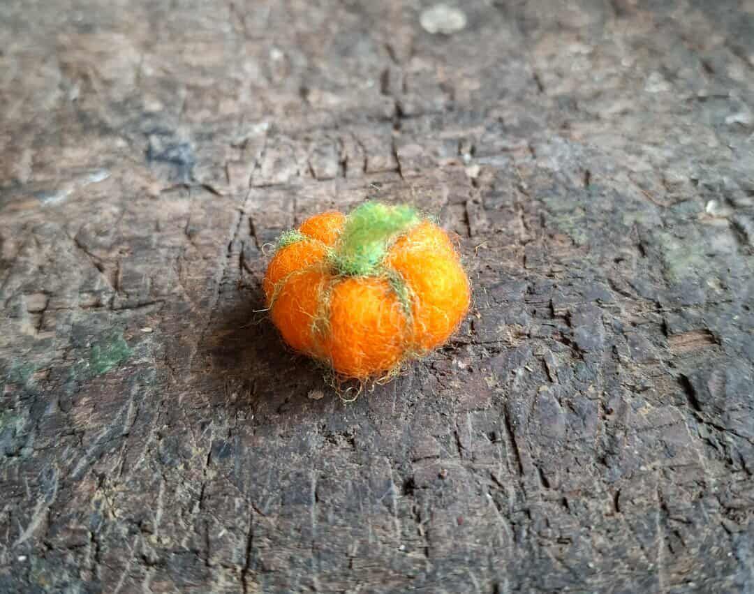 Mini Kuerbis gefilzt Mini Kuerbis gefilzt