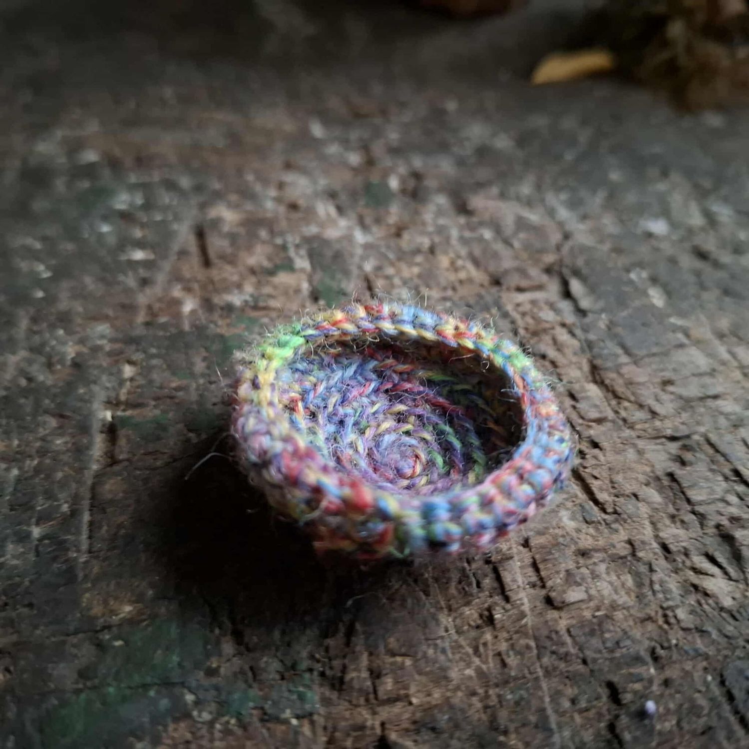 Miniatur Haekelkorb flach