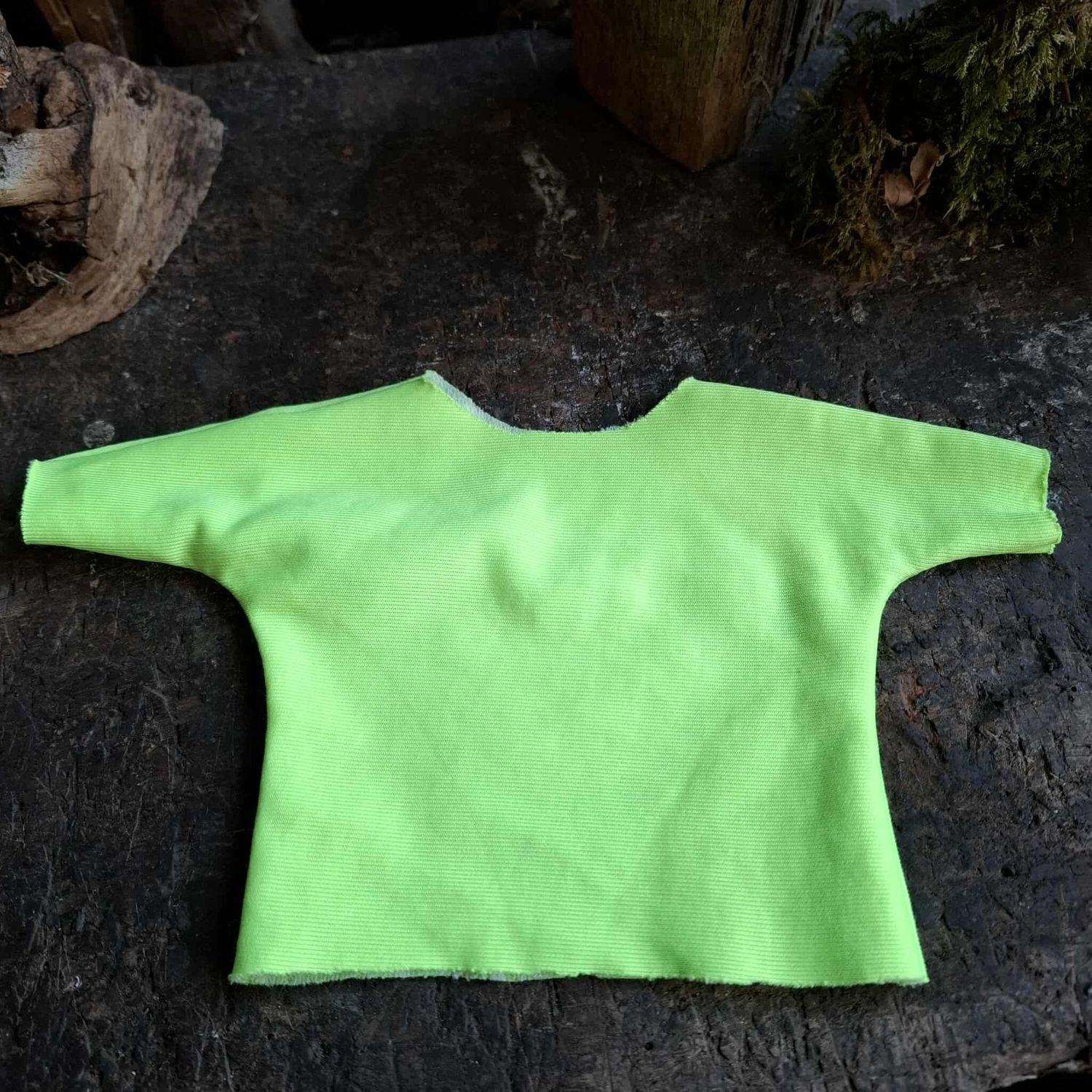 Gelb-gruenes T-Shirt fuer 40 cm Philomena Kloss Baeren