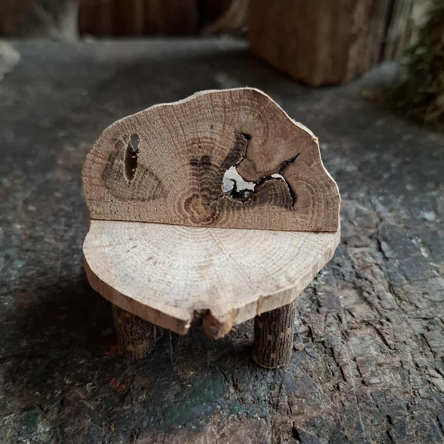 Miniatur Holzbank