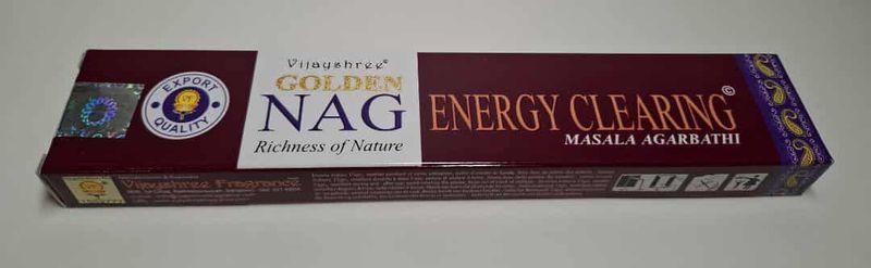 Golden Nag Energy Clearing Raeucherstaebchen 15 g Golden Nag Energy Clearing Raeucherstaebchen 15 g