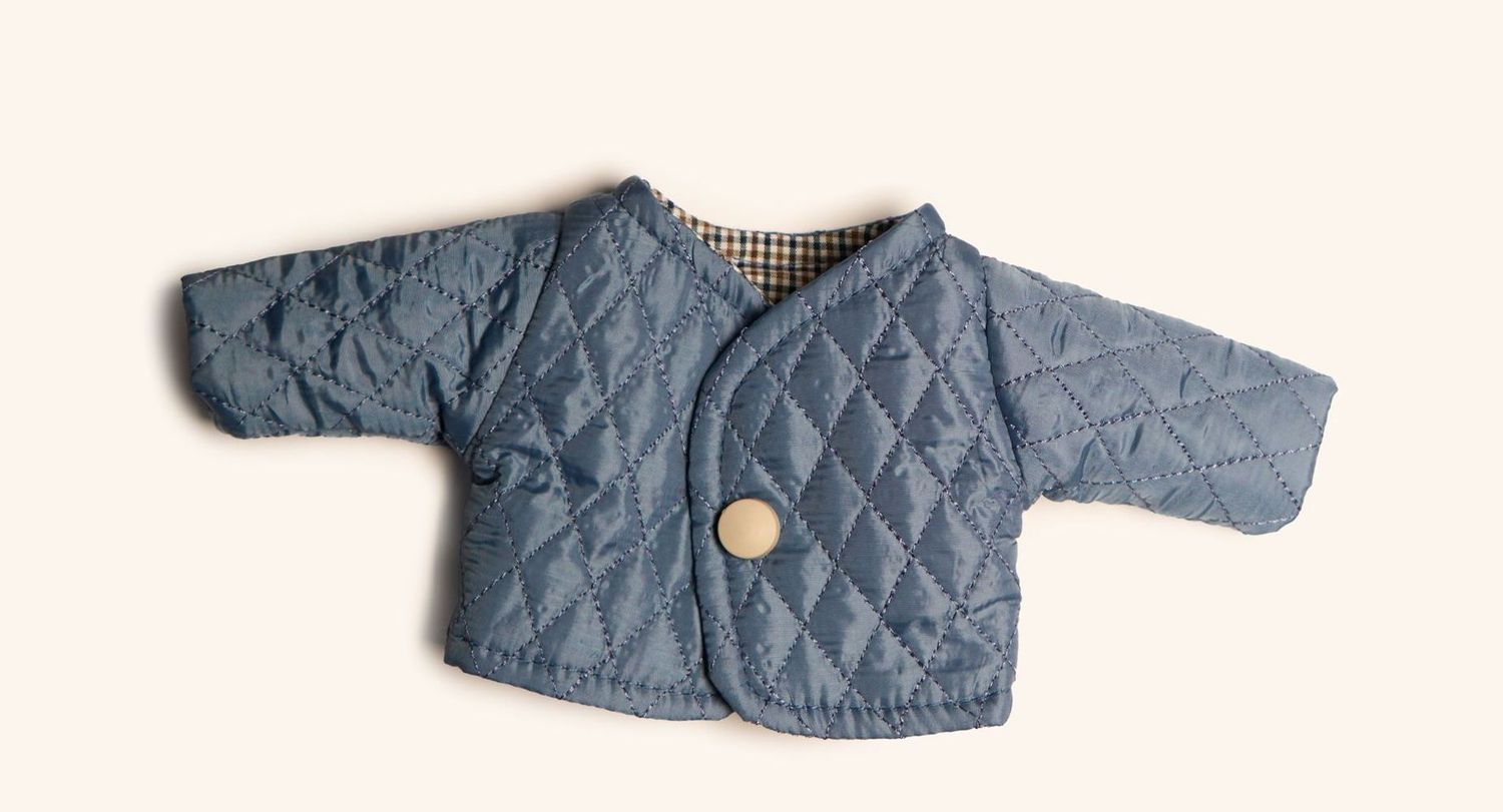 Eine kleine Steppjacke mit Futter 23 cm Eine kleine Steppjacke mit Futter 23 cm