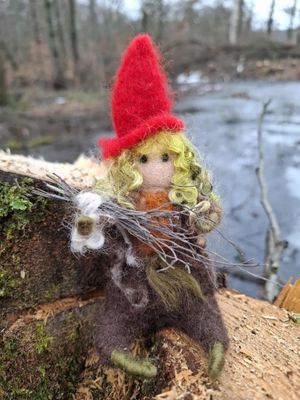 Gefilzter Wichtel Finn