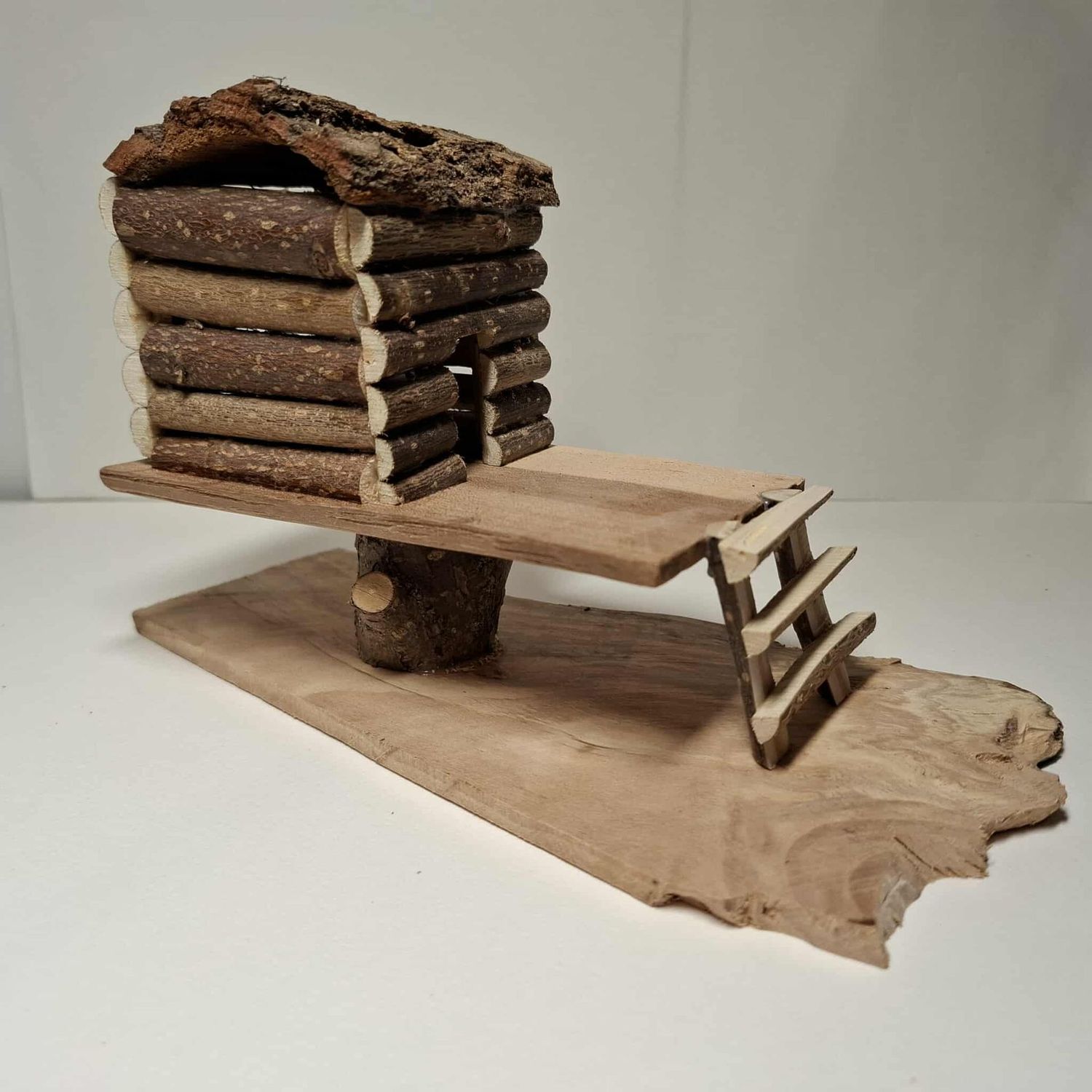 Miniatur Blockhaus mit Veranda