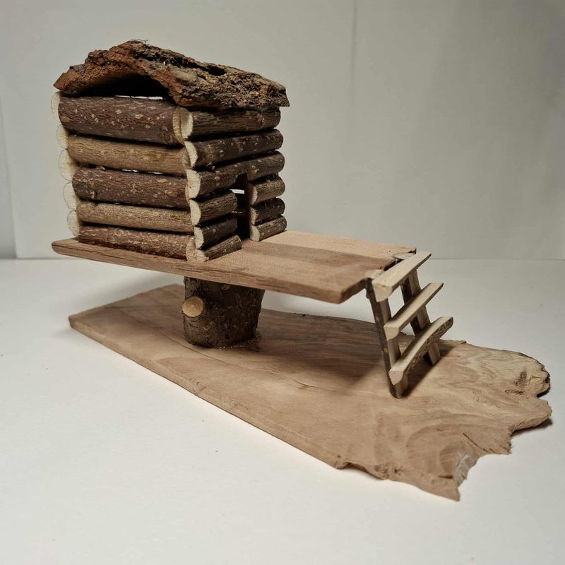 Miniatur Blockhaus mit Veranda