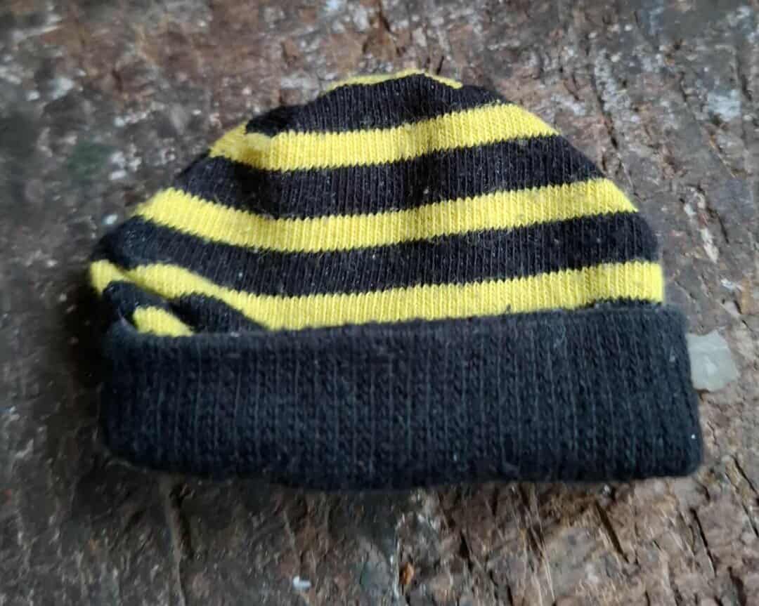 Vintage Bienen Muetze gelb-schwarz Vintage Bienen Muetze gelb-schwarz