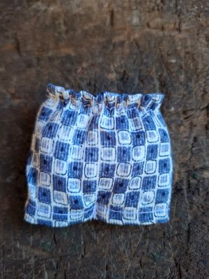 Blau karierte Hose 13 cm Baby Baeren