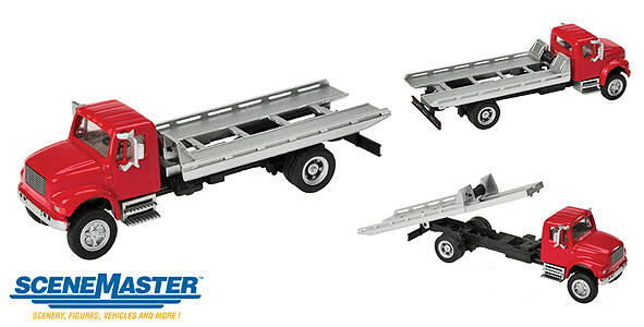 Intl 4900 Ro/Ro Flatbed Red