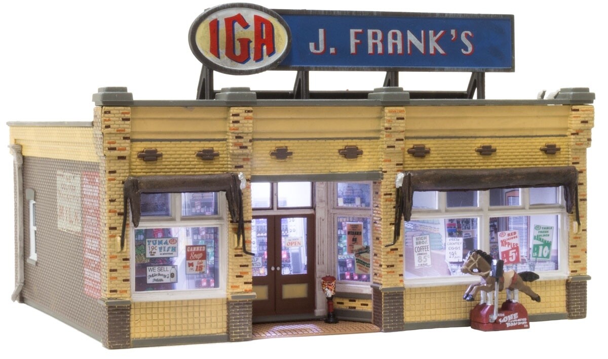 J. Frank's Grocery. . -- Assembled 3 1/4 x 2 9/16"  8.25 x 6.5 cm