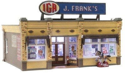 J. Frank&#39;s Grocery. . -- Assembled 3 1/4 x 2 9/16&quot; 8.25 x 6.5 cm