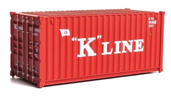 20' Corrugated Container - Assembled -- K-Line (red, white)