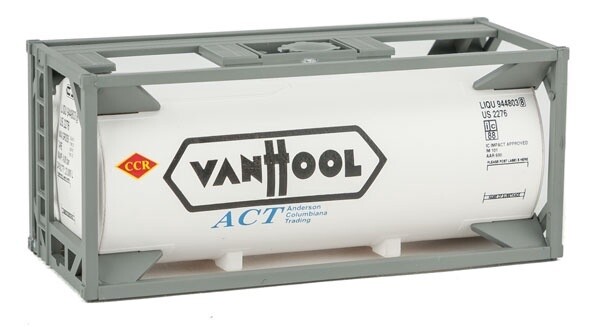 Scene Master 20&#39; Tank Container - Kit -- Vanhool (white, black)