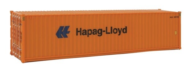 40' Hi Cube Corrugated Side Container - Assembled -- Hapag-Lloyd (orange, blue)