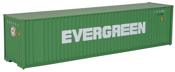 40&#39; Hi Cube Corrugated Container w/Flat Roof - Assembled -- Evergreen (green, white)