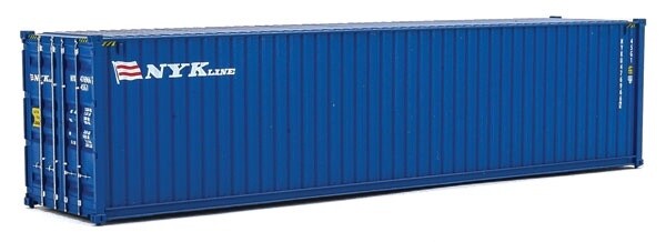 40' Hi-Cube Corrugated-Side Container - Assembled -- NYK Lines (blue, white, red)