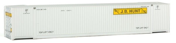53' Singamas Corrugated-Side Container - Assembled -- J.B. Hunt (white, yellow, black)