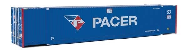 53&#39; Singamas Corrugated-Side Container - Assembled -- Pacer (blue, white, red)