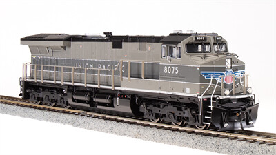 GE ES44AC - Sound and DCC - Paragon4 -- Union Pacific #8075 (Fantasy Scheme, 2-Tone Gray, silver)