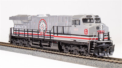 GE ES44AC - Sound and DCC - Paragon4 -- Kansas City Southern de Mexico #4859 (Spanish Slogan; silver, black, red)
