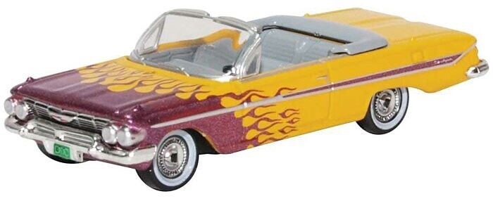 Chevrolet Impala 1961 Convertible – Yellow / purple flames