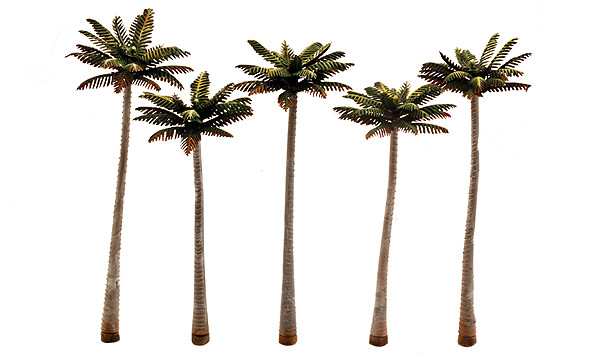 Large Palm Trees - Woodland Classics(TM) Ready Made Trees(TM) -- 4-3/4 to 5-1/4"  12.1 to 13.3cm pkg(5)