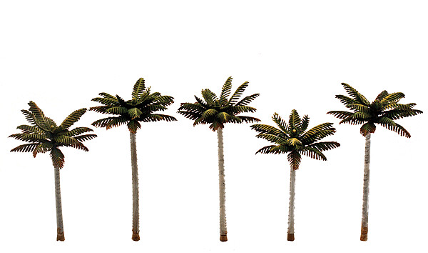 Small Palm Trees - Woodland Classics(TM) Ready Made Trees(TM) -- 3 to 3-3/4"  7.6 to 9.5cm pkg(5)