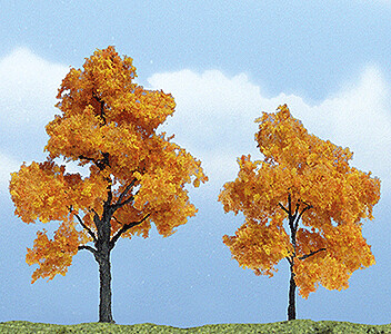 Ready Made Premium Trees(TM) - Deciduous -- Fall Maple - 1 Each: 3-1/4 & 2-1/2" 8.3 & 6.4cm