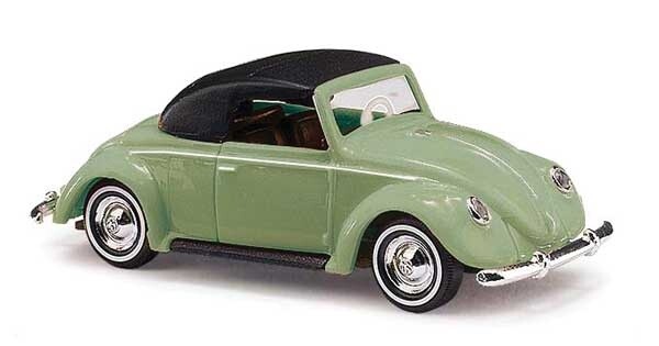 1949 Volkswagen Beetle Convertible - Assembled -- Top Up (green, black)