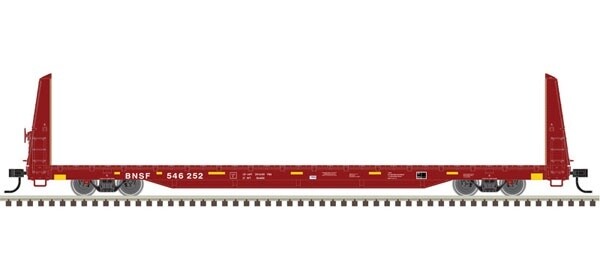Atlas Trainman 62&#39; bulkhead flat BNSF #546027