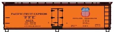 40' Wood Reefer 3-Pack - Kit -- Pacific Fruit Express #8029
