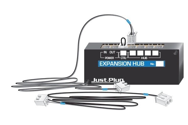 Woodland Scenics - Expansion Hub - Just Plug(TM) -- Includes 4 Connecting Cables
