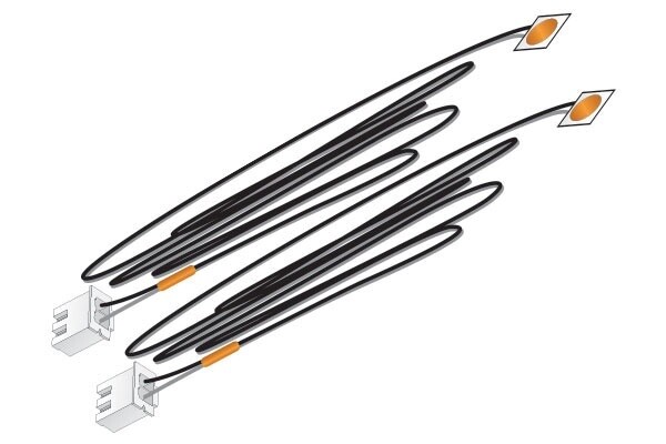 Stick-On LED pkg(2) - Just Plug(TM) -- Warm White