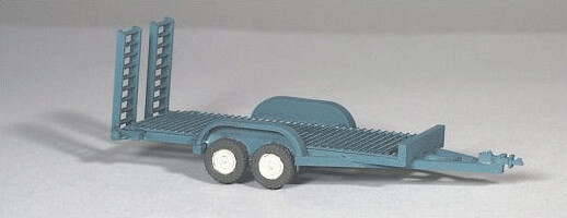 Construction Equipment (Unpainted Metal Kit) -- Light Utility Trailer (Holds #61001, sold separately)