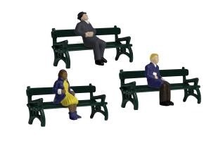 O Sitting People w/Benches/6pc