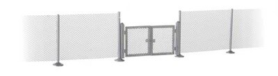 Metal Industrial Fence -- Kit - Approximately 1" x 37-1/2" .25 x 95.2cm