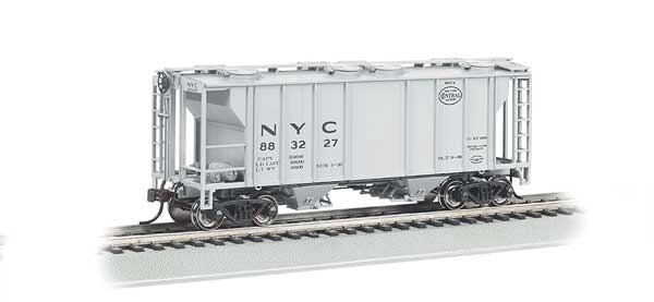 PS-2 2-Bay Covered Hopper - Ready to Run -- New York Central (gray)