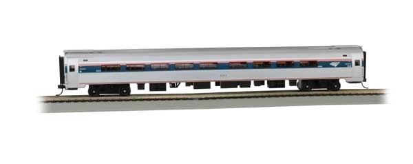 Amfleet 85' Coach - Ready to Run - Silver Series(R) -- Amtrak 82803 (Phase IV Coachclass, silver, blue, red)