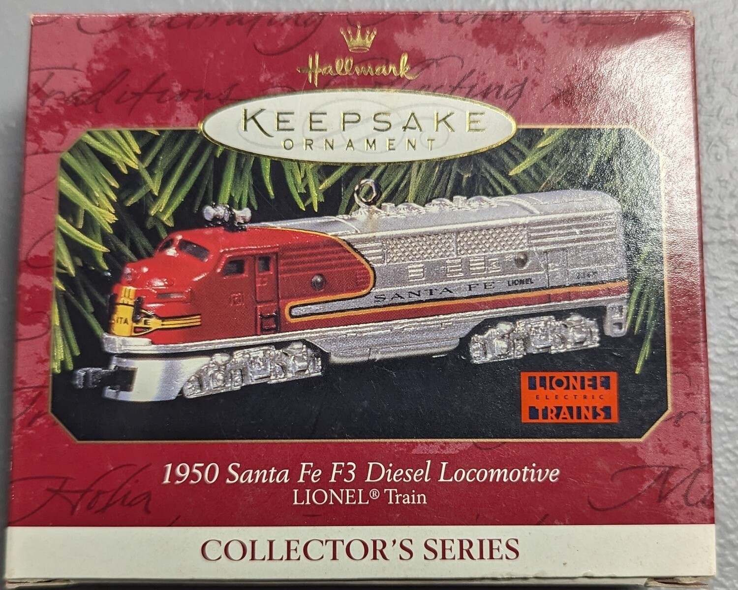 Hallmark keepsake Lionel Santa Fe F3 Diesel ornament