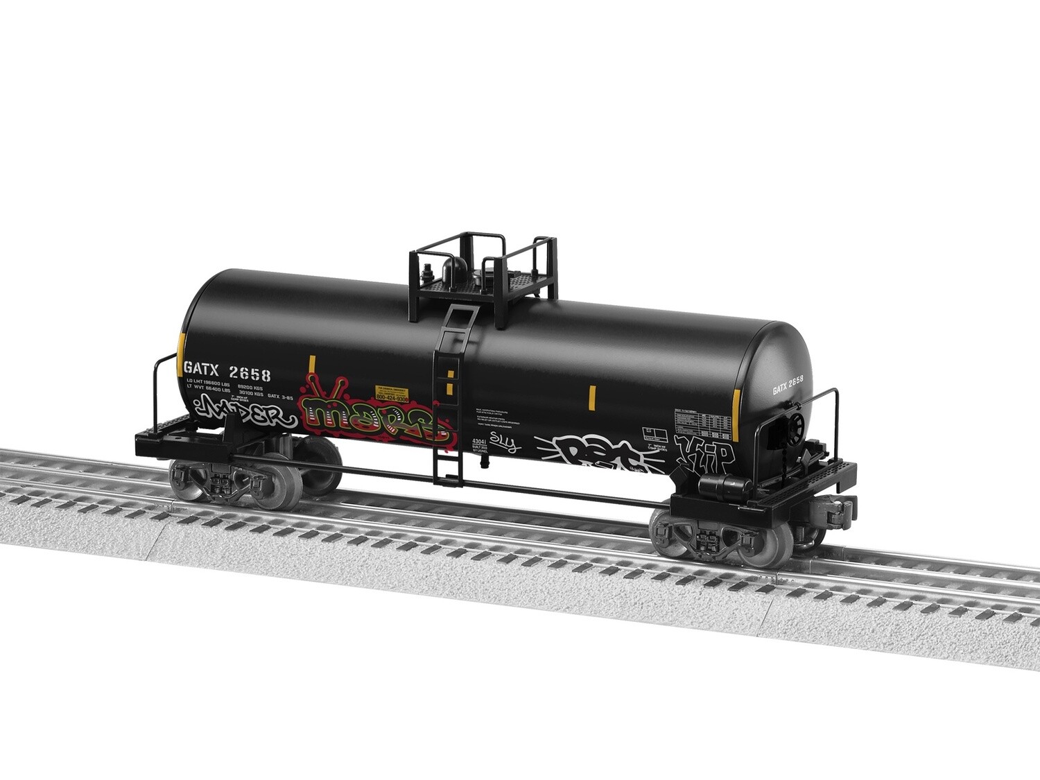 Lionel GATX UNIBODY TANK CAR #2658 (GRAFFITI)