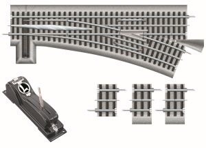 Lionel O RTR FasTrack O72 Remote Command RH Switch