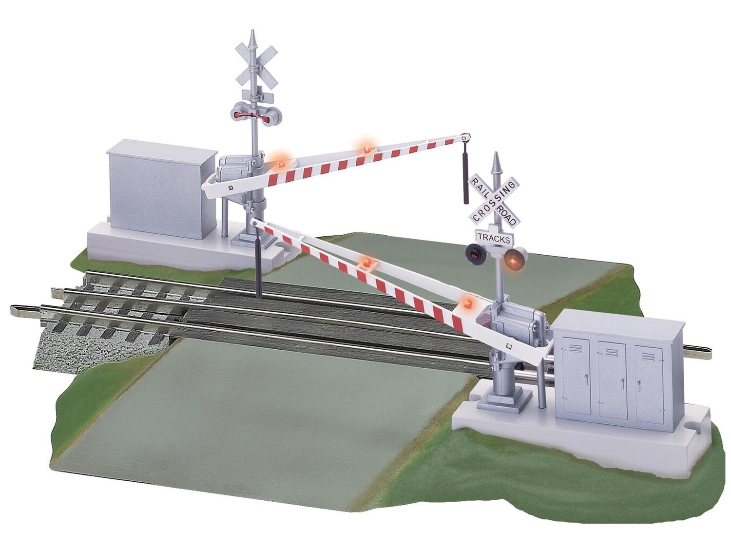 Lionel O RTR FasTrack Grade Xing w/Gates&amp;Flasher
